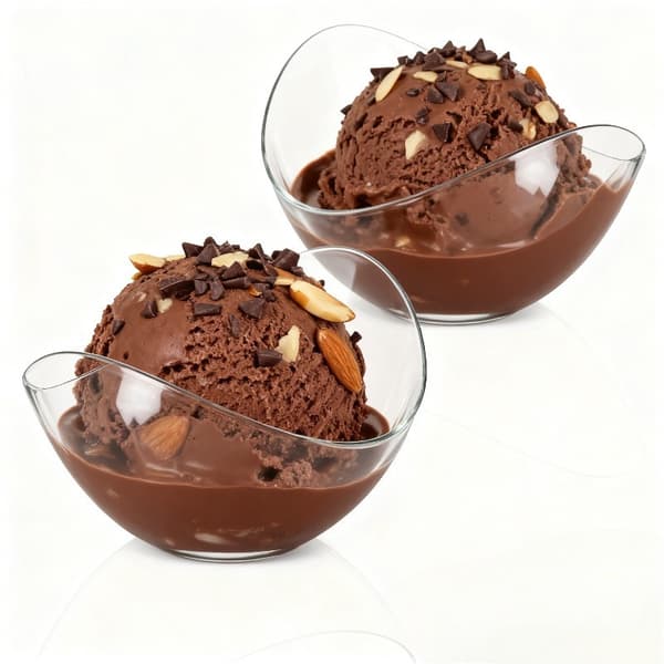 12 stk. transparente mousse-kakekopper, dessertskåler 12pcs