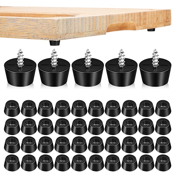 120 set gummifötter skärbräda möbelgrepp apparatfötter