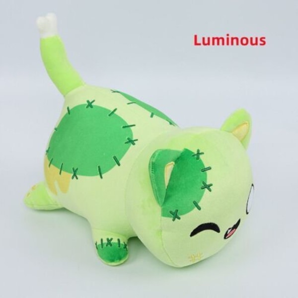 Meemeows mat katt Aphmau kattdocka Mjuk leksak plyschmunk ZX LuminousGreen