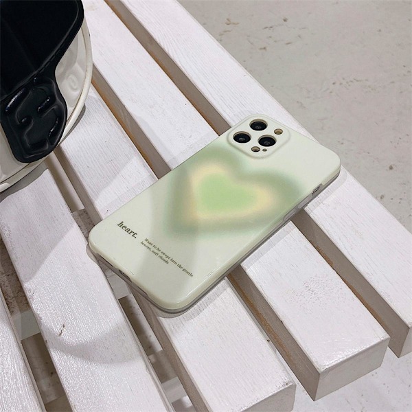 iPhone12 Skal Gradient Dimma Kärlek Japanskt och Koreanskt Mobilskal