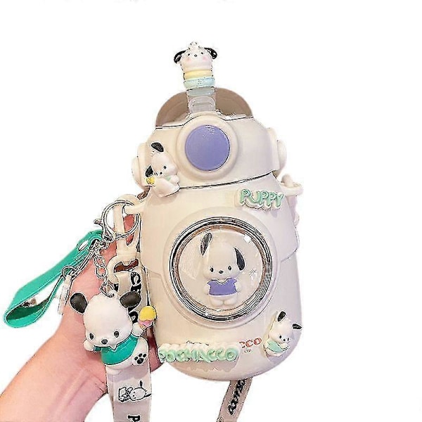 Thermos Outdoor Sanrio Cinnamoroll Vakuumisolert Vannflaske i Rustfritt Stål For Kald & Varm Kaffekopp (LGL) Pochacco