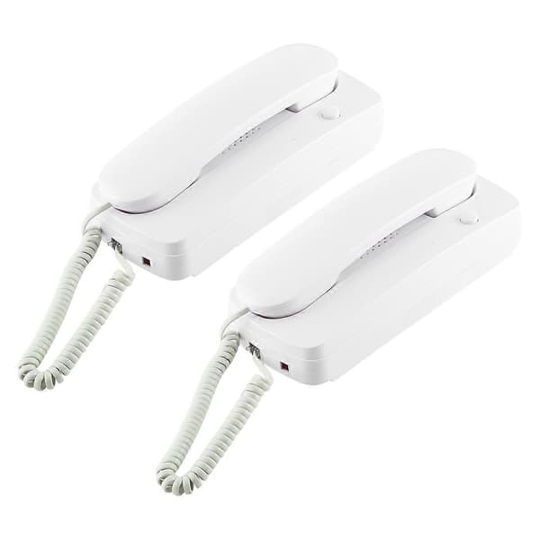 109DC Tvåvägs Högupplöst Trådbunden Intercom Dörrtelefon (Vit) White