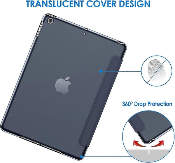 Etui til iPad (9,7 tommer, 2018/2017 model, 6./5. generation), Smart Cover Auto Vågn/Sov Navy