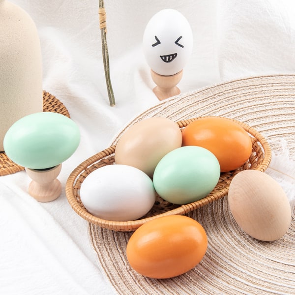 Konstgjorda ägg påskägg Faux höna målade hantverk Festtillbehör