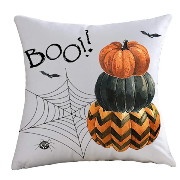 40/45/50/60cm Halloween Kuddfodral Pumpa Fladdermus Trollkarl Spöke Halloween Hem Dekorativ Soffa Bil Stol Dekor Kudde Örngott