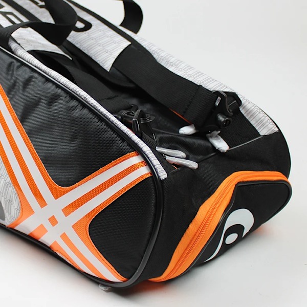 Tennisracketväska Stor Kapacitet 6-9 Racketar Tennisryggsäck Orange