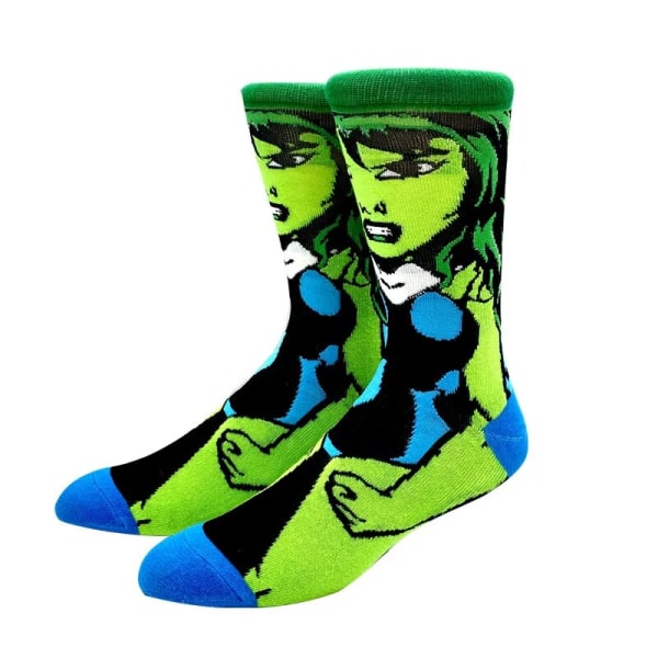 Mode Anime Herrstrumpor Stitch Långa Strumpor Knähöga Par Cosplay Strumpa Personlighet Hip Hop Harajuku Kvinnor Rolig Strumpa Storlek 37-45 KF-5 Size 36-45