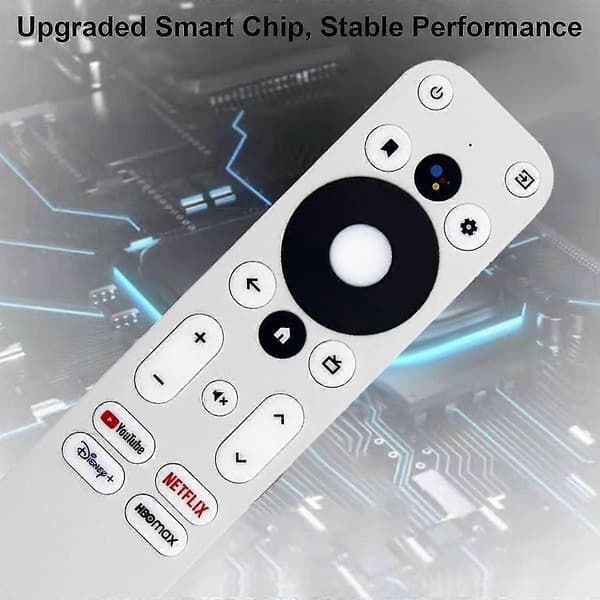 Erstatningsfjernkontroll for / KM2 for KM2 4K Sertifisert Stemme Android TV-boks White
