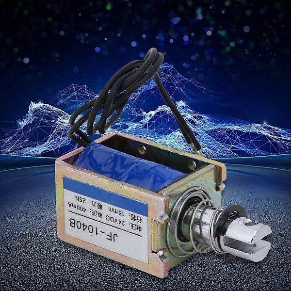 JF-1040B 25N 24V DC Elektromagnet Push Pull Type Sole Elektromagnet 15mm Slaglængde