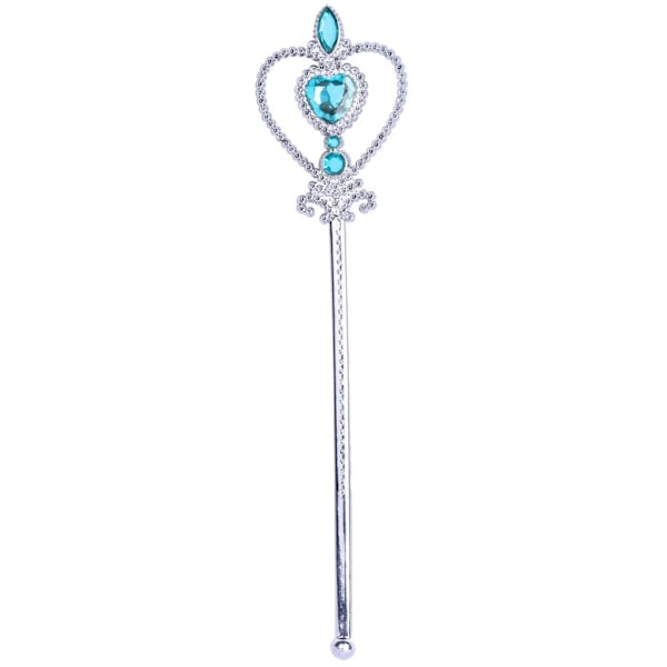 Elsa prinsessekjole + tryllestav/scepter 120-140 cl