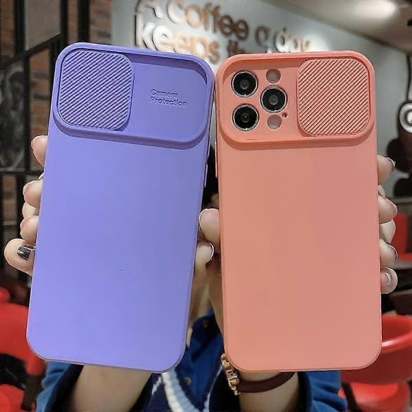 Slid Kamera Beskyttelse TPU Cover til iPhone 13 mini Red For iPhone XR
