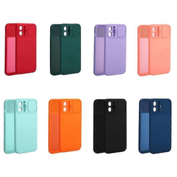 Slid Kamerabeskyttelse TPU-deksel for iPhone 13 mini Dark green For iPhone 11