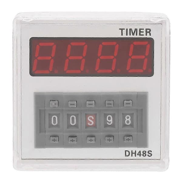 DH48S-2Z 220V 8-benet digital display timer tidsrelæ til tidsforsinkelseskontrol