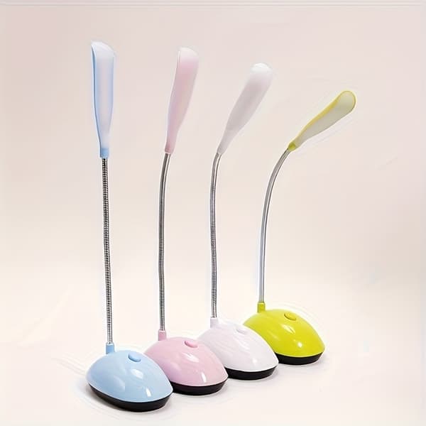 Energibesparende Mini Bordlampe, Foldbar LED Natlampe 【white】 1pc