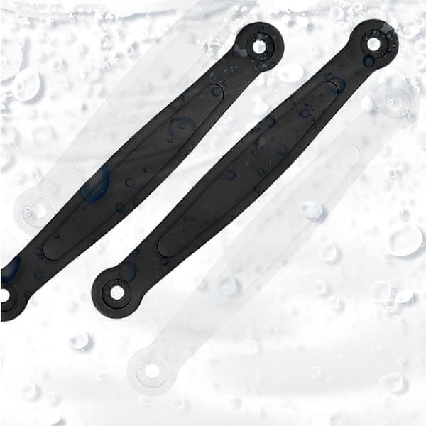 Träskor Hälremmar Hälband med Nitar Ersättningsdel PVC Träskor Remmar För Män och Kvinnor Träskor Sandaler Strandsko Vit Black
