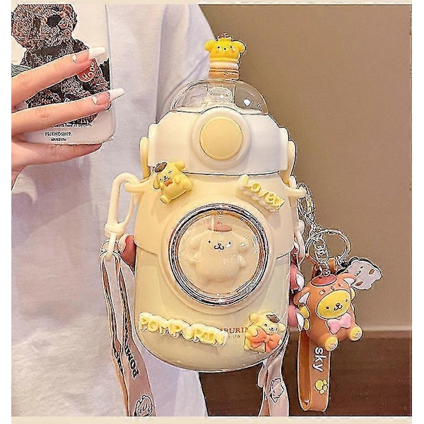 Thermos Outdoor Sanrio Cinnamoroll Vakuumisolert Vannflaske i Rustfritt Stål For Kald & Varm Kaffekopp (LGL) Purin