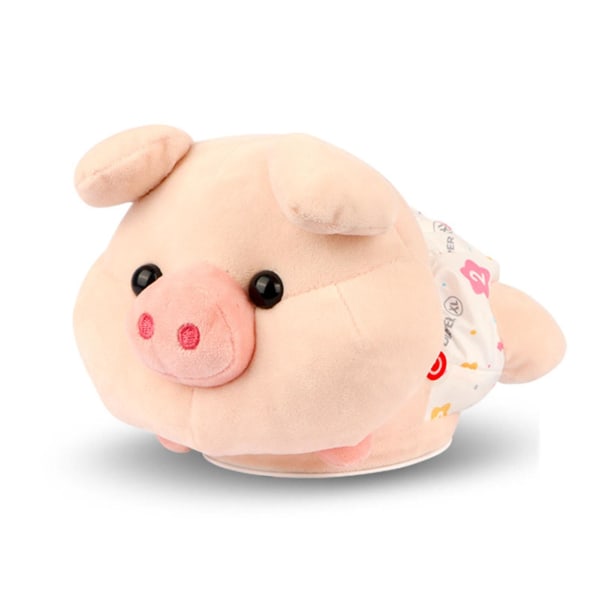 Lyser upp musikaliska Piggies Leksaker Intelligent röststyrning mjuk leksak Bärbar lätt grisdocka