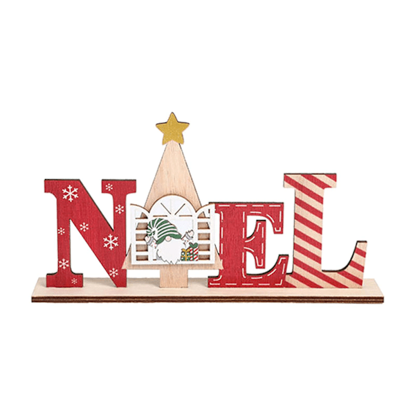 Nytt i Julebord Trebordplate Dekorasjoner For Feriehjem Dekor Juledekorasjon for Hjemmet Natal Noel Deco Style2