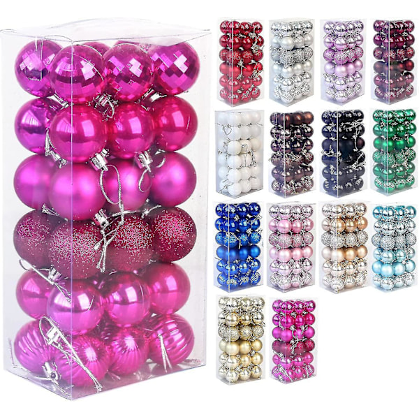 Bollprydnader, Okrossbara Råttor Trä Hängen Bröllopsråtta, Träråtta Bollprydnad Rose Red Christmas Ball style7