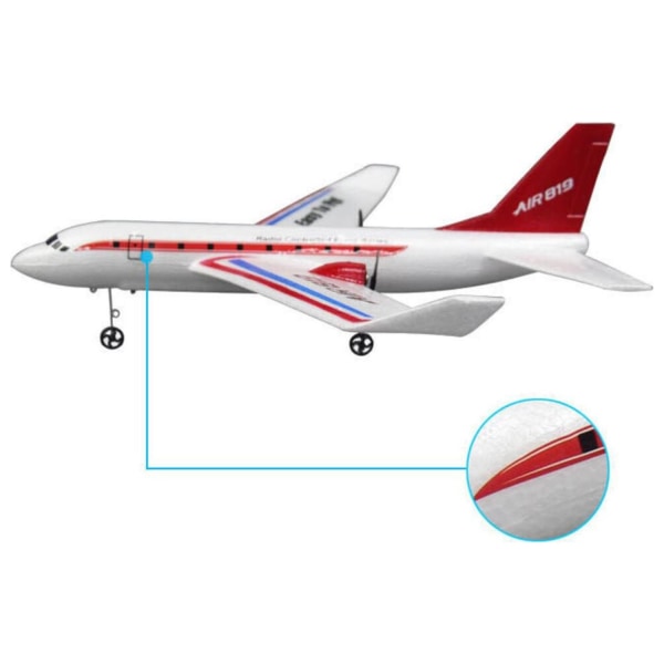 Gör-det-själv RC Flygplansflygplan redo att flyga Barn sväng vänster Semesterpresent 1 batteri Colourful