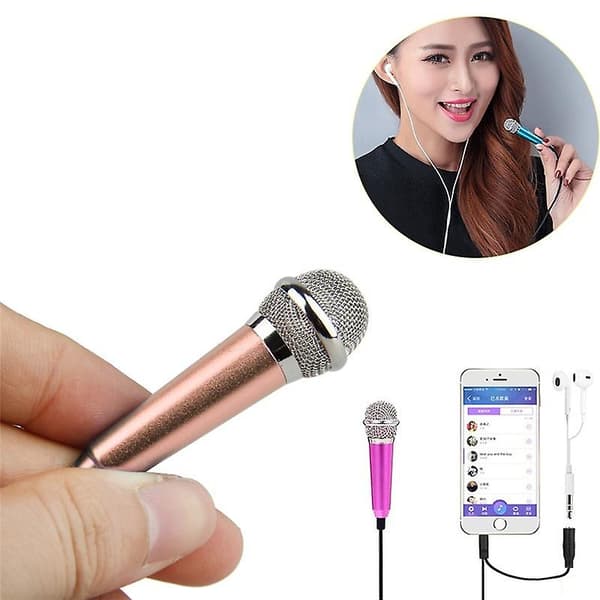 Uusi Mini Karaoke -kondensaattorimikrofoni iPhone Samsung Android -tabletille Silver