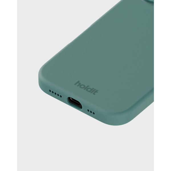 held iPhone 16 Mobilcover Silikone Mosgrøn 47