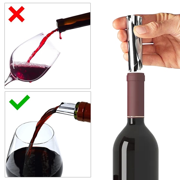 30-pack vinpip, vinkaraff, droppfri vinpip, återanvändbar droppfri hällpip Kompatibel med vinflaskor, födelsedag, bröllop, fest