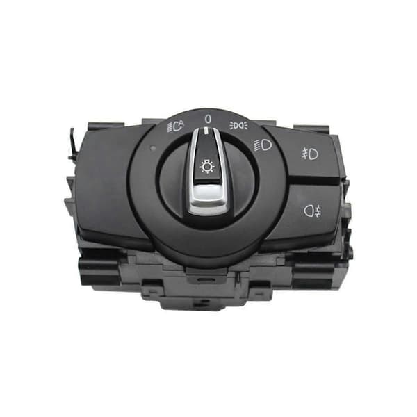 61319169403 61319169404 Hovedlys Bryter Hovedlys Roterende Knapp for 1 3 X1 Serie E81 E87 E90 E91 E92 E84, A Black