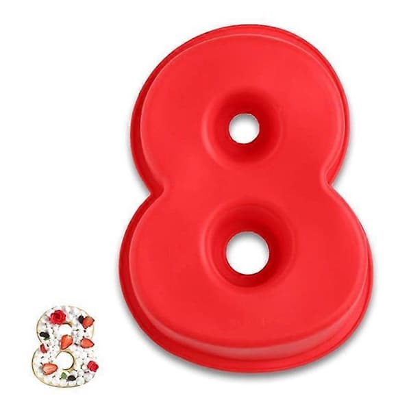 0-9 Tall Silikon Bursdag Jubileum Kake Bakeform Maker Multicolor 8