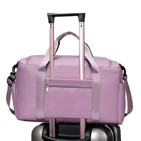 Resväska bagage handväska dam axelväska stor kapacitet märke vattentät nylon sport fitness väska dam crossbody väska Black