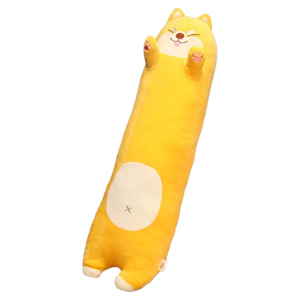 Stor Plysch Shiba Inu Lång Kudde Leksak - 70cm Lat Säng Sovkudde (0.45kg)