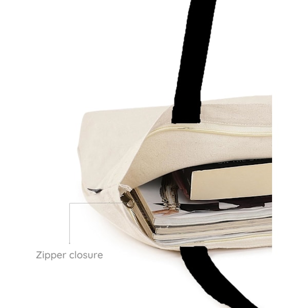 EcoRight 100% Orgaaninen Canvas-Kassin, Vetoketjullinen, Ympäristöystävällinen Pieni Kassin Naisille Matkustukseen, Rannalle & Ostoksille Fine Apple Pineapple