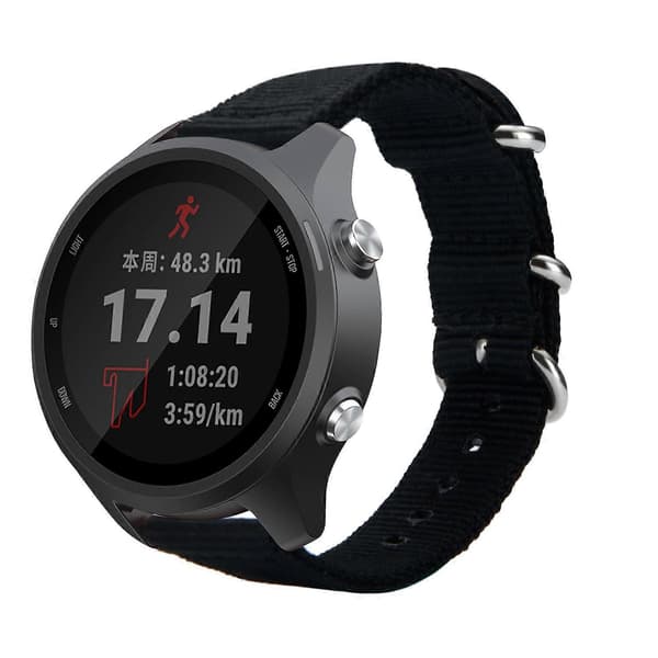Typ A För Garmin Forerunner 245/245M 20mm Smart Klocka Nylonarmband