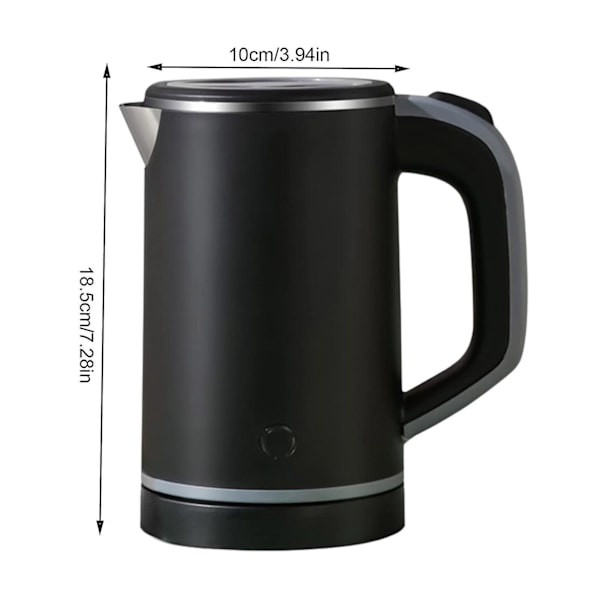 0,8 l elkedel med automatisk slukning og tørkogningsbeskyttelse, BPA-fri til te og kaffe