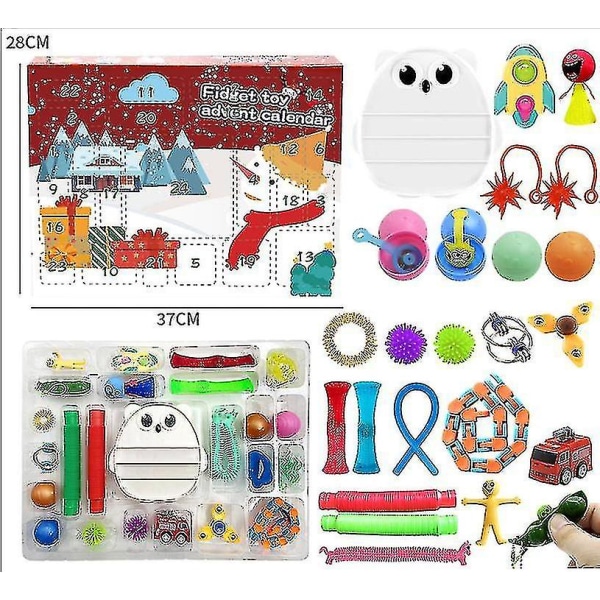 Jul adventskalender Present Fidget Toys Stress Relief Fidget Toy Blind Box Barn 13