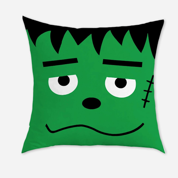 Happy Halloween Putetrekk Søt Svart Katt Mumie Zombie Ansikt Kastepute Putetrekk Kreativ Design Hjem Sofa Stol Dekor