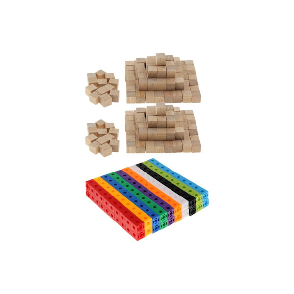 2cm Matematiikka Siiamilainen Matematiikka 10 Väriä + Neliöpalikka Matematiikka Colourful