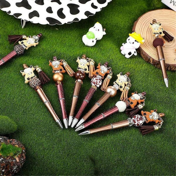 12 stk. Style Beadable Pens Bulk Bead Pens