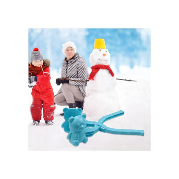 Babybjørn form sne sand ler model snebold sne sjovt vinterlegetøj rød blue