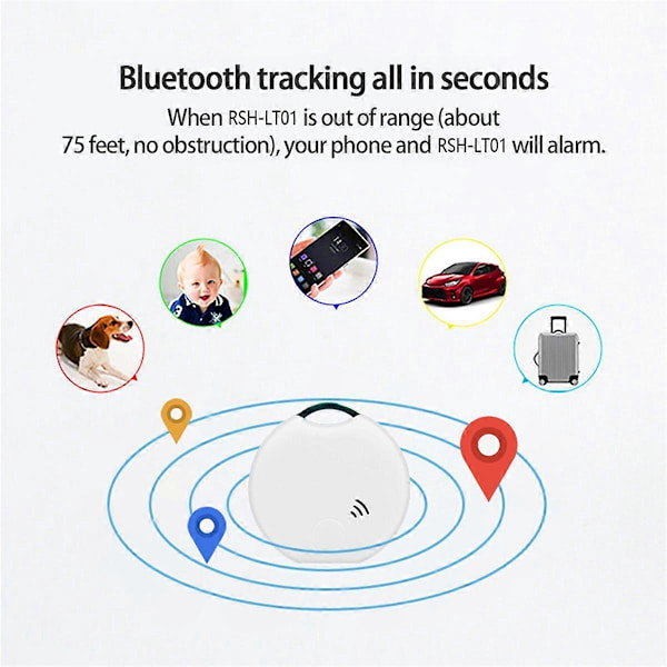 Bluetooth AirTag Tracker Kompatibel med Android/iOS, 2 stk