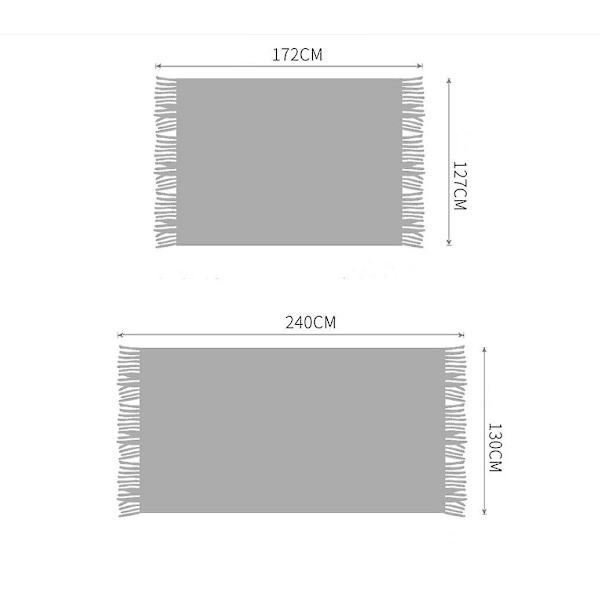 Tryckt Sofffilt Mjuk Sommar Stickad Filt Kontor Tupplur Luftkonditioneringsfilt navy 127*152cm