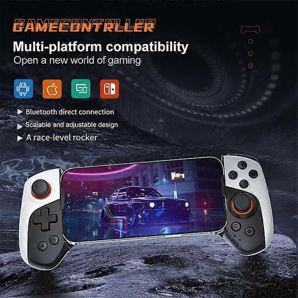 JK03 Mobil Gaming Controller Bluetooth 5.3 Strækbart Udtrækkelig Trådløs Gamepad Joystick As Shown