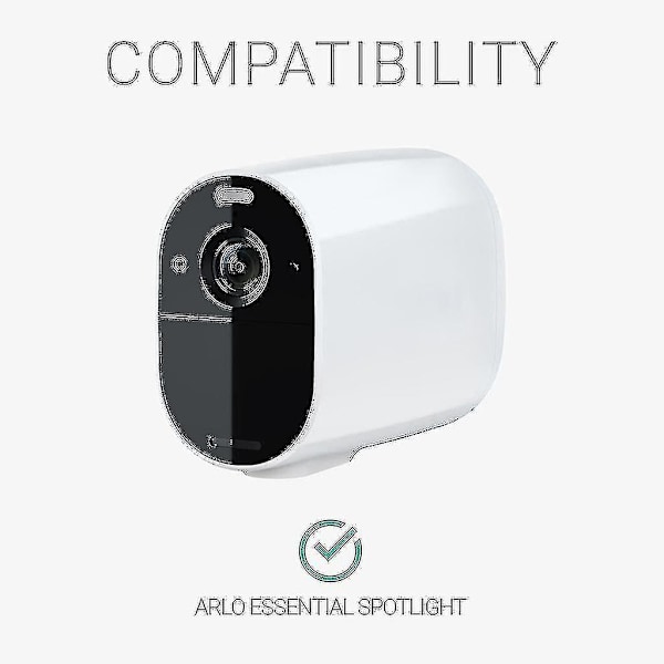 Silikonskydd Kompatibelt Med Arlo Essential Spotlight Kamerafodral Solskydd Regnskydd Fodral Läder Säkerhetskameratillbehör_ll_a05