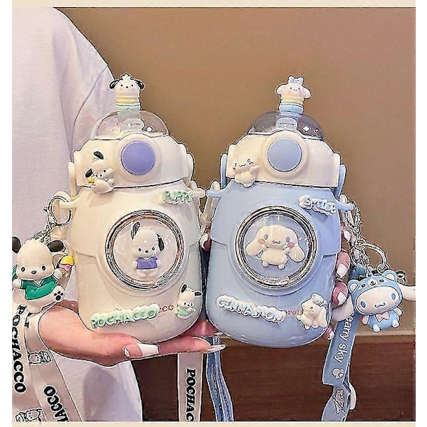 Thermos Outdoor Sanrio Cinnamoroll Vakuumisolert Vannflaske i Rustfritt Stål For Kald & Varm Kaffekopp (LGL) Pochacco