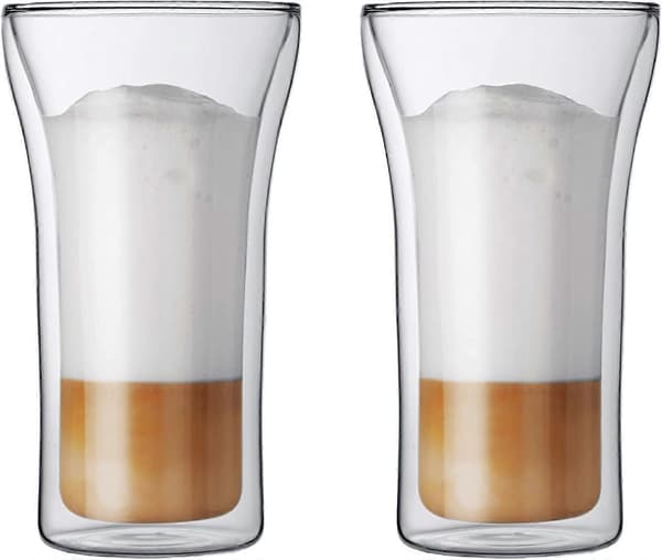Dubbelväggiga Isolerade Glas Dricksglas 2-Delars Set 399 ml Kapacitet