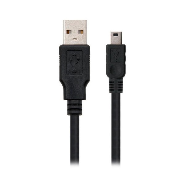 Billig USB till Mini USB -kabel Svart (1 M)