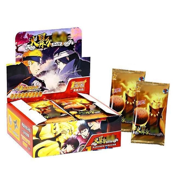 Naruto Spillekort Japansk Tegnefilm Schoolmaster Serie Ssp Kort Uchiha Sasuke Ninja Krig R Børnelegetøj B 36PACK 180PCS