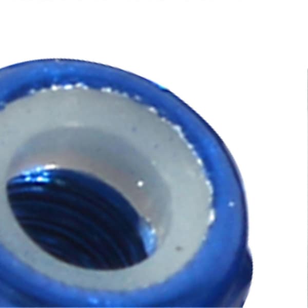10 kpl M3 Nylon Insert SelfLock Alumiinimutterit Kuusiomutteri Royal Blue M3