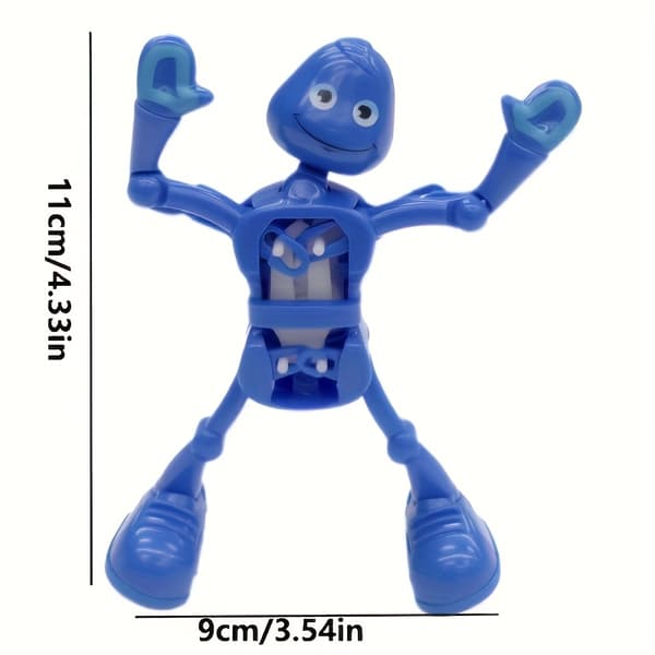 1 st Vindkraftsdriven Leksaksrobot Som Dansar, Udda Leksak Som Gör Splitter Blue