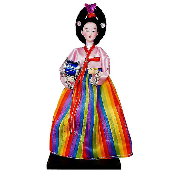 12in Koreanske Kludedukker Håndlavede Hanbok Dukker Orientalske Dukkemodeller Koreanske Hofdukker